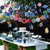 SUNBEAUTY 37PCS Space Galaxy Birthday Decorations Space Themed Party Supplies Solar System Kit Outer Space Galaxy Party Party Decorations Space Themed Party Favors