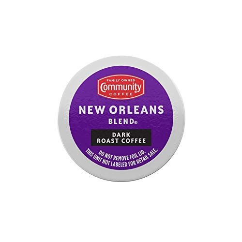 Community Coffee New Orleans Blend 24 Count Coffee Pods, Special Dark Roast, Compatible with Keurig 2.0 K-Cup Brewers, Box of 24 Pods