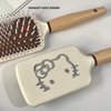 Cute Hair Brush for Thick Curly Thin Long Short Wet or Dry Hair, Wooden Handle Friendly Massage Scalp Brush for Women and Girls