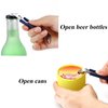 3 Pieces Magnetic Bottle / Can Opener Classic Beer Opener Stainless Steel Small Can Tapper with Magnet for Camping and Traveling HANCELANT