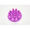 Zyllion Scalp Massager Dandruff Brush - For Exfoliating Treatment, Shampoo Scrubbing, and Hair Growth (Purple)