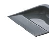Superio Clip-On Dustpan with Rubber Lip - 10-inch Wide Durable Plastic Dust Pan with Comfort Grip Handle, (Plastic Dustpan, Grey)
