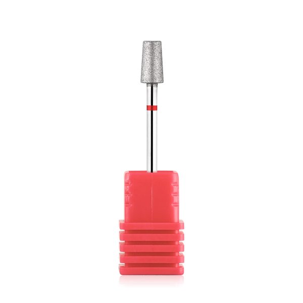NMKL38 Small Tapered Barrel Diamond Nail File Drill Bit Cuticle Cleaner Burr Tool for Electric Drill Machine Manicure Pedicure Polishing Kit (5.2x9.8-F)