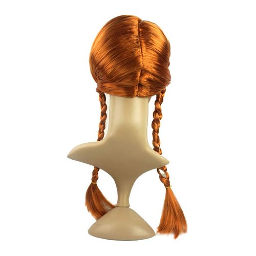 Joy Join Princess Anna Costume Wigs for Little Girls Birthday,Halloween,Christmas Party (Brown)