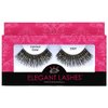 Elegant Lashes C907 "Cleopatra" Premium Black & Gold Metallic Foil Color False Eyelashes for Halloween Dance Rave Costume