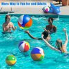 Pijaborg Beach Ball, Inflatable Beach Ball Bulk Durable and Thick Beach Balls for Pool Beach Outdoor Activities (6 Beach Balls of Various Sizes)