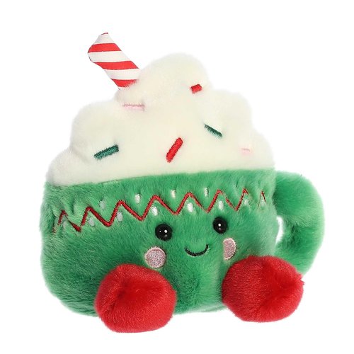 Aurora® Festive Palm Pals™ Candace Hot Cocoa™ Stuffed Animal - Pocket-Sized Play - Collectable Fun - Green 5 Inches