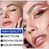 ZHISHUDL 3PCS Green Eyeliner Pencil Set Colorful Eyeliner Metallic Glitter Eyeliner Pen,Shimmer Eye Shadow Pencil Professional Eye Liner Makeup Kit - Set B