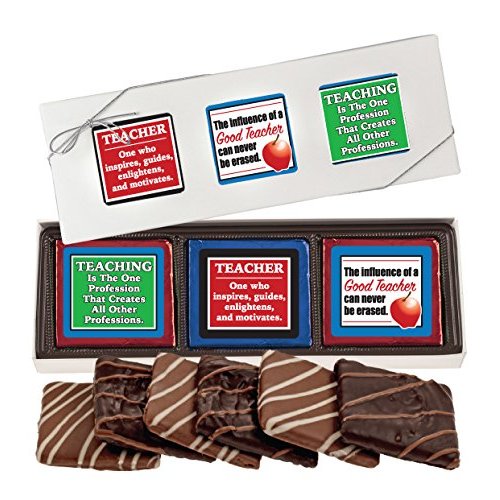 TEACHER APPRECIATION "COOKIE TALK" CHOCOLATE COVERED GRAHAM CRACKERS