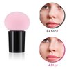 Sibba 4 PCS Makeup Eggs Sponge Beauty Blender Foundation Blending Make Up Concealer Applicator Cosmetic Face Eye Brush Set With Mini Handle Loose Powder Coverage Flat End Head Holder Kit