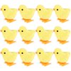 3 otters 12PCS Wind Up Chick Toys, Wind-Up Jumping Cute Chicken Plush Chicks Toys for Kids Goodie Bags Treasure Chest Party Favors Gifts