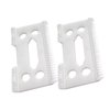 JRSHOME Pack of 2 Ceramic Replacement Clipper Blade set for Taper 2000 and WAHL 5-Star (White CeramicX2)
