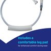 Afex Extension Tube Assembly for Male Incontinence Systems - Compatible with Afex Mobility & Bedside Bags - Incontinence Supplies with Colder Push-n-Lock, Auto-Shut Off - Includes Leg Pad