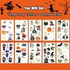 JCFIRE Glow Halloween Party Supplies, Halloween Temporary Tattoos for Kids Party Favors, Halloween Birthday Party Decorations Activities Games Accessories, Halloween Goodie Bags Fillers