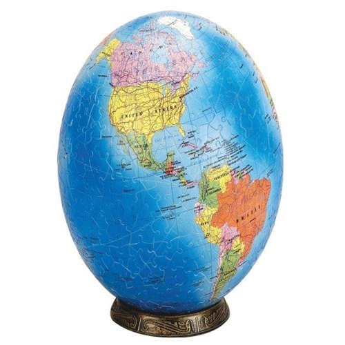 Warren Puzzle Esphera 360 9" 540 Pieces World Globe: Political Map by Mega Brands