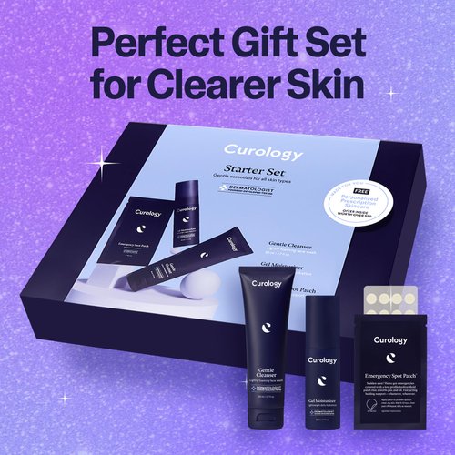 Curology Skin Care Starter Gift Set, Beauty Holiday Self Care Gifts for Women and Men with Emergency Spot Patches, for All Skin Types