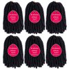 Spring Twist Hair Spring Twist Crochet Hair Spring Twist Braiding Hair 8 Inch 6 Packs 90strands For Passion Twist Butterfly Locs Crochet Braids Hair Synthetic Braiding Hair Extensions (8 Inch,1B)
