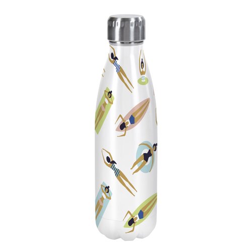 C.R. Gibson Water Bottle - Stainless, Pool Time