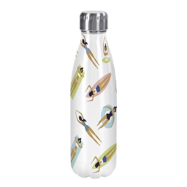 C.R. Gibson Water Bottle - Stainless, Pool Time