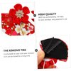 Beatifufu 1pc Japanese style headgear Japanese Style Headdress Japanese Tsumami Hair Pin Floral Hair Clip Japanese Style Hair Clip Fans Shaped Barrette accessories Miss alloy classic