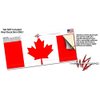 Canadian Canada Flag - Decal Style Skin Wrap fits Yeti Rambler Colster and RTIC Can (Cooler NOT Included)