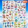 100PCS Airplane Temporary Tattoos Stickers Plane Travel Themed Birthday Party Decorations Favors Supplies Cool Jet Helicopter Aircraft Tattoo Sticker Gifts For Kids Boys Girls School Prizes Carnival