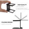 Rongon Pocket Folding Magnifier 10X 28mm Mini Magnifying Glass Loupe Three-Folding Magnifier Reading Magnifiers Lens with Scale for Coins Textile Optical Jewelry Tool (1 Pcs)