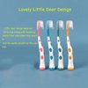 newrichbee 8 Packs Kids Toothbrush, Extra Soft Lovely Little Deer Toddler Toothbrush for Kids 2-8 Years (Pink&Orange&Blue&Green)