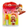 Yummiland Lip Gloss Doll - Amber Cinnamon, with DIY Lip Gloss Kit, Ages 4+