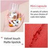 Lovelycat Lipstick Set, 16 Cute Capsule Long Lasting Waterproof Lipstick for Women, Velvet Matte Finish, All Skin Tones