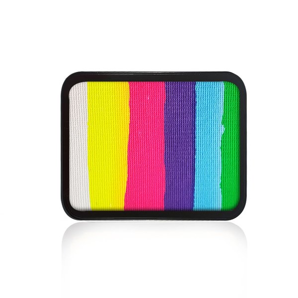 Kraze FX Face Paint Palette Refill - Incandescent (20 gm), Professional 1-Stroke Split Cake, Hypoallergenic, Non-Toxic, Water Activated Halloween Face & Body Painting Makeup Supplies for Kids
