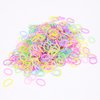 LUERMINJP Elastic Hair Bands Mini Hair Ties, 1000pcs No Damage Hair Rubber Bands, 0.59” Soft Ponytail Holders Colorful Hair Ties, Small Hair Elastic Accessories for Baby Toddler Kids Girls (Colorful)