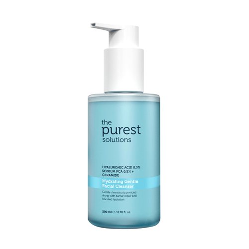 The Purest Solutions Hydrating Gentle Facial Cleanser (0.5% Hyaluronic Acid & 0.5% Sodium PCA Ceramide) - Exfoliating Salicylic Acid Cleanser for All Skin Types - Vegan | Cruelty Free (6.76 fl. oz)