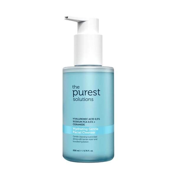 The Purest Solutions Hydrating Gentle Facial Cleanser (0.5% Hyaluronic Acid & 0.5% Sodium PCA Ceramide) - Exfoliating Salicylic Acid Cleanser for All Skin Types - Vegan | Cruelty Free (6.76 fl. oz)
