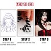 Ylapagne Halloween Face Jewels 2 Sets Face Gems Rhinestone Mermaid - Face Jewels Tattoo Stickers Self Adhesive Festival Accessories Carnival Costumes for Women