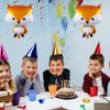 HORUIUS Fox Balloons Fox Shaped Foil Mylar Balloons for Baby Shower Kids' Boys Woodland Animals Theme Birthday Party Supplies Decorations 25 Inchs 5PCS