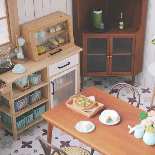 Toddmomy Dollhouse Miniature Tray Miniature Dollhouse Serving Trays Mini Wooden Tray Square Serving Tray for Crafts Dollhouse Accessories