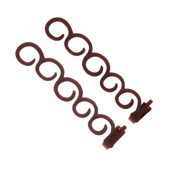 2Pcs/set Lady Hair Braiding Tool Hair Twist Styling Clip Braider Roller Bun Maker DIY Hair Band Accessories Coffee