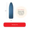 TIVIT Ironing Board Cover 13 x 45, Performance Grade Titanium Coated Pro Grip Pad & Covers - Superior Scorch & Stain Resistance, High Heat Reflection, 3 Padded Layers 3 Fastener Straps - Made In Italy