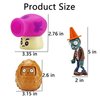 JHESAO 7 PCS Plants and Zombies Toys Action Figures PVZ Toys Set 1 2 Series Great Gifts for Kids and Fans,Birthday and Christmas Party