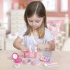 JXJ Pink Pretend Makeup Toy Set for Little Girls - Dress Up Fun for 2-8 Year Olds - Includes Nail Polish, Lipstick, and More!