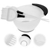 Ipetboom 1 Set Hair Dye Color Brush and Bowl Set, Diy Hairdressing Accessory Hair Tint Brush Hair Tint Dying Coloring Applicator (2 brushes+Mixing Bowl)