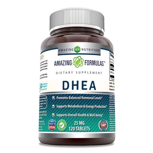 Amazing Formulas DHEA Supplement | 50 Mg Per Serving | 120 Tablets | Non-GMO | Gluten-Free | Made in USA