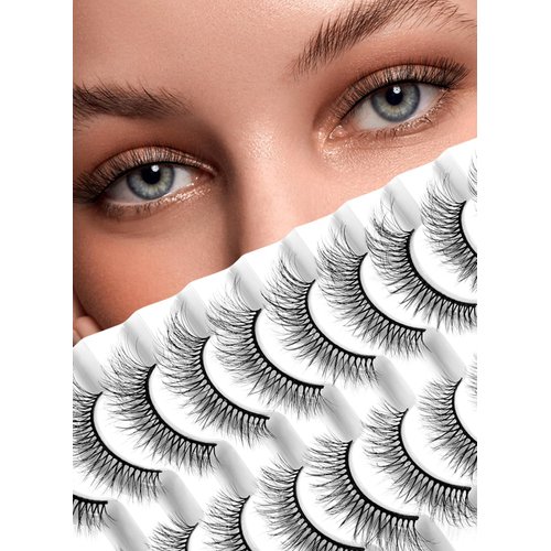 sawkit Classic Lash Extensions 6-14mm Fake Eyelashes – Luxurious Natural Mink Lashes Eyelash Extensions – Comfortable and Easy to Apply – High-End Fiber Lashes for Superior Volume