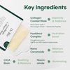 Dr.Bio Cica Biome Collagen Mask (5ea), Collagen-Coated Mask with 3x Collagen Boost for Elasticity and Firming, Skin Repairing, Radiant Skin, Anti Aging, Lifting, Hydrating, Vegan, Korean Skin Care