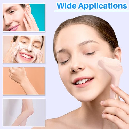 Kalevel Beauty Ice Roller Face Massager Skin Care Tools and Gua Sha Facial Tool with Blue Ice Globe Set for Women Neck Body Lifting Migraine