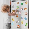 30PCS Jungle Fridge Magnets Safari Animals Refrigerator Magnets Set Removable and Reusable Magnets for Kids Toddlers and Adults Classroom Home Nursery Zoo Birthday Party Supplies Decorations