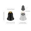 4 Pack Ceiling Fan Light Covers Shade Replacements with 1-5/8" Fitter, ALUCSET 4.5" Height and 4-3/4" Diameter, Metal Bell Shaped Cover for Chandelier Pendant Light Wall Sconces Series