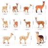 Alpaca Model Figures Playsets 11 PCS Realistic Alpacos Family Animal Action Figure Toys Party Favors Supplies Cake Toppers Decoration Collection Bath Toys for Kid Boys Girls