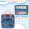 GRAOSO Carrying Case Compatible with Little Tikes Story Dream Machine Books, Hold Up to 8 Characters and 24 Books, Toy Storage Bag for Storybook, Character Collection, Blue (Bag Only)
